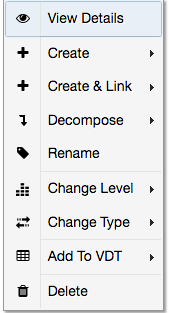 Level Canvas Context Menu